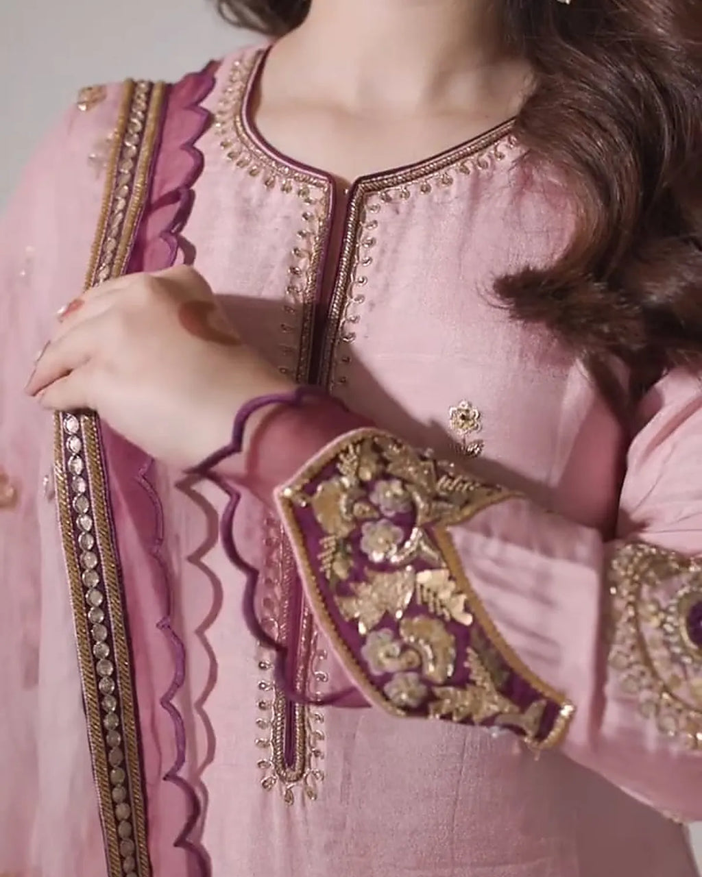 Blush Zardozi